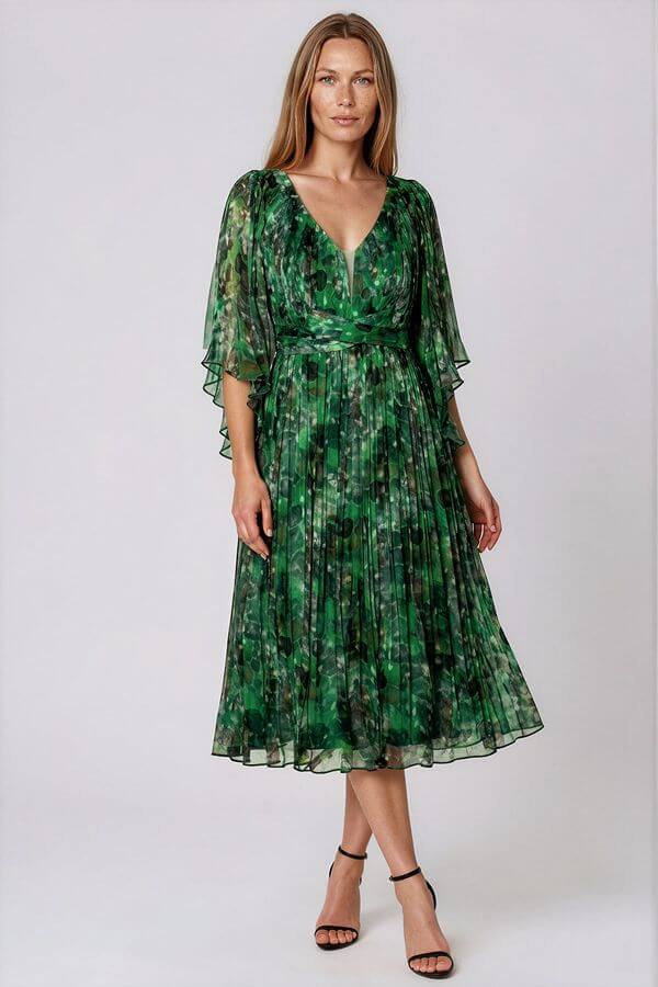 rochie din mătase 100% naturală cu croială lejeră rochie din mătase 100% naturală cu croială lejeră